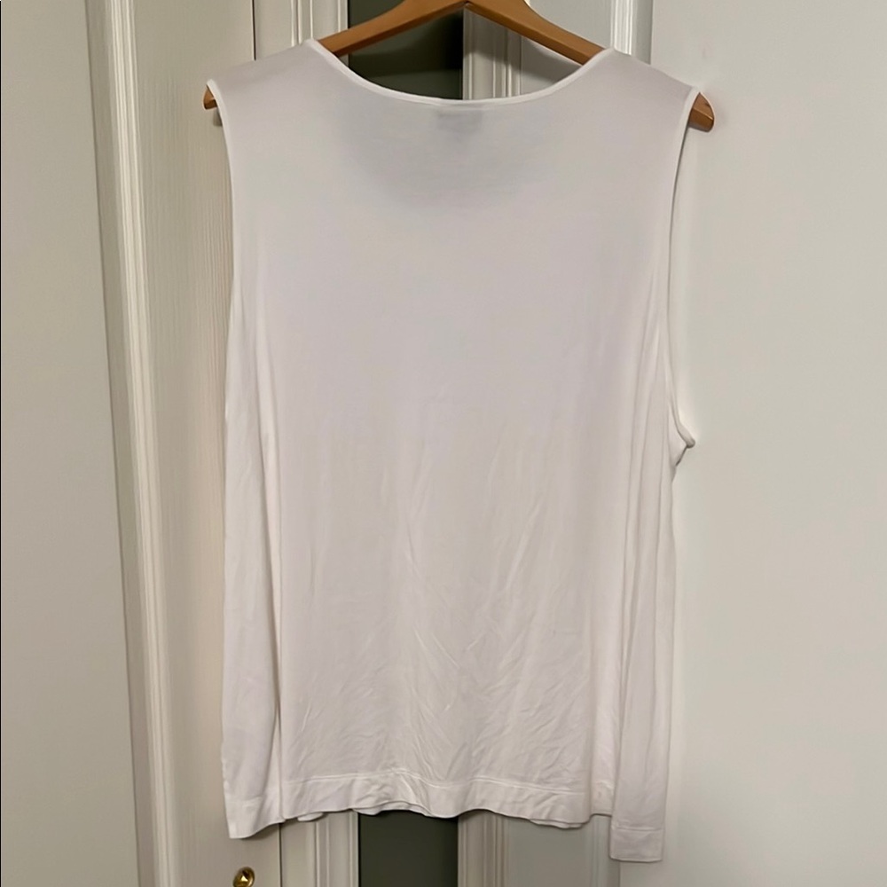 J. Jill White Wearever Layering Sleeveless Top 3X - Picture 2 of 9